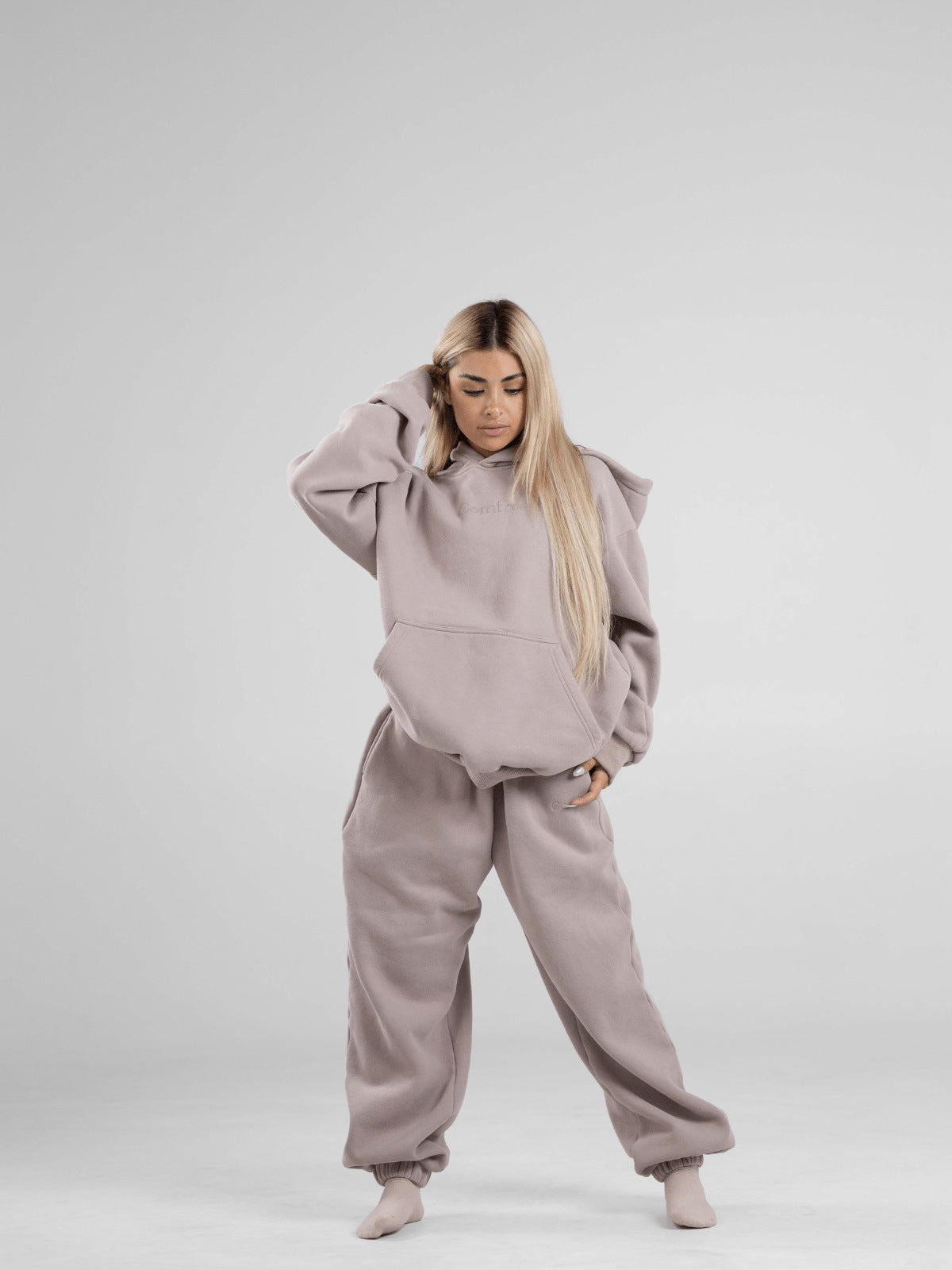Sweater Suit Embroidered European And American Women's Clothing Top Pants